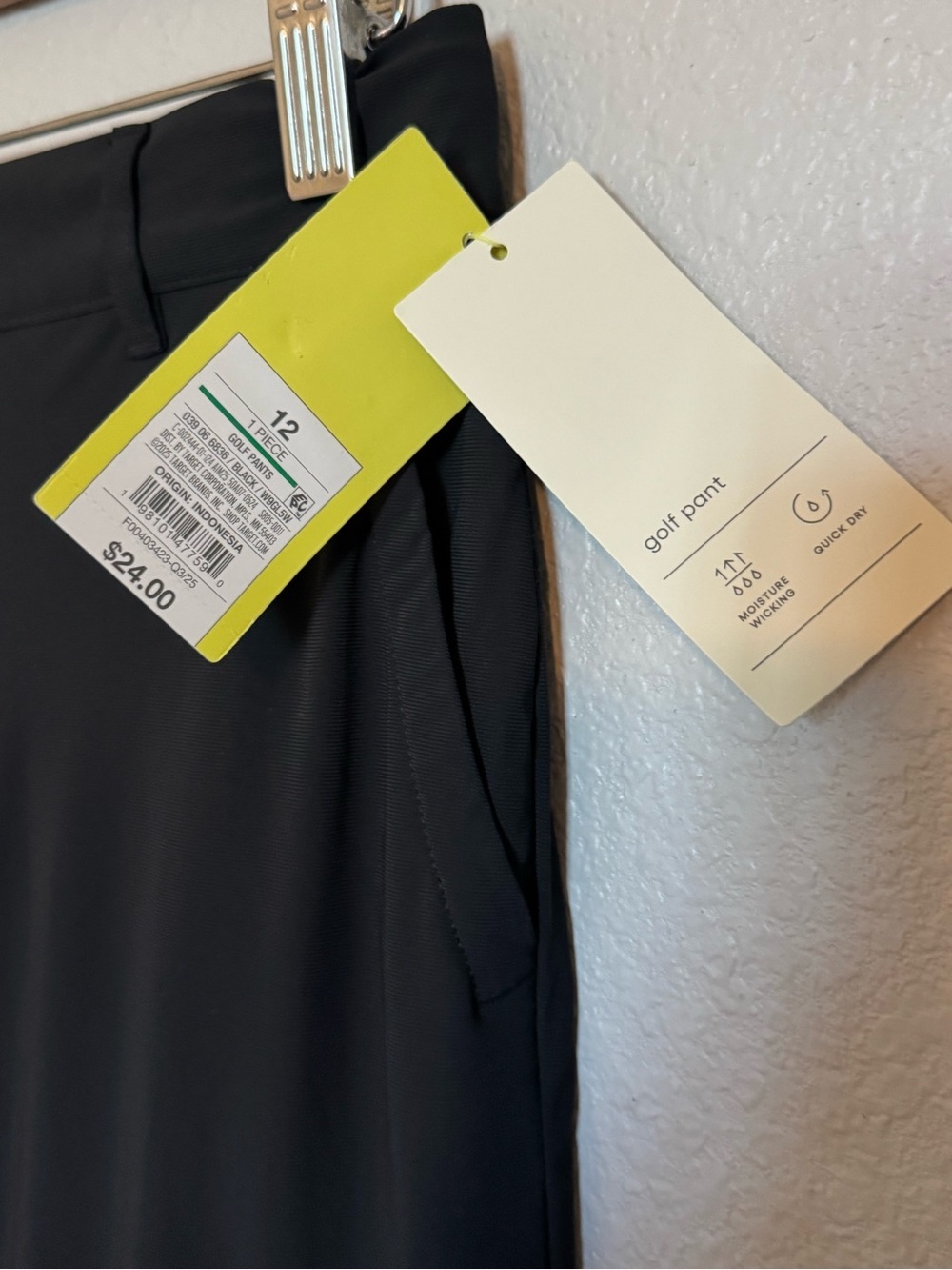 New Golf Pants for Kids Size 12 Black all in motion - Picture 7 of 13
